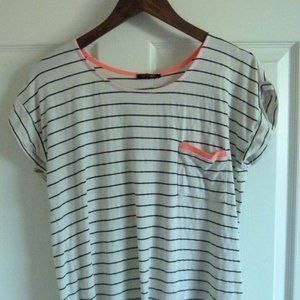 Striped Rolled-Sleeve TShirt